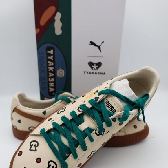Puma x Tyakasha Clyde Leather Pizza Chef Design Sneakers Mens Size 10.5 NWT - Picture 15 of 16